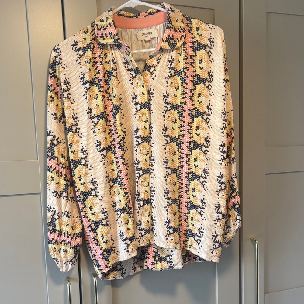 Patterned Floral Long Sleeve Shirt